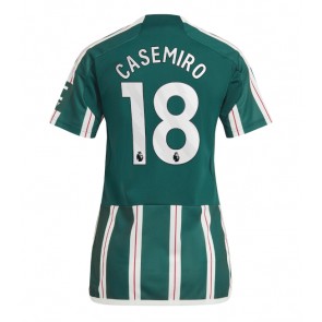 Manchester United Casemiro #18 Dámské Venkovní Dres 2023-24 Krátký Rukáv